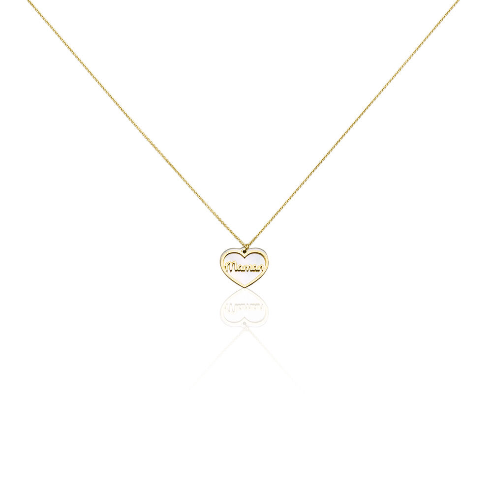 Collier Or Jaune Sylvester Nacre - Colliers avec pierres Femme | Marc Orian