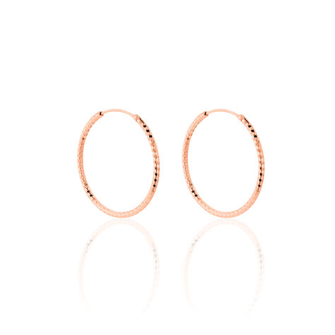 Créoles Argent Rose Agathe - Créoles Femme | Marc Orian