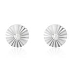 Boucles D'oreilles Puces Argent Blanc Valente Oxydes De Zirconium - Puces Femme | Marc Orian
