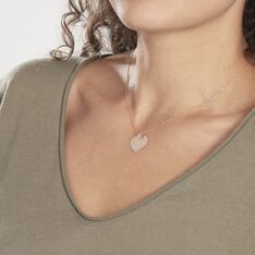 Pendentif Sirona Coeur Gravable Or Rose - Pendentifs Femme | Marc Orian