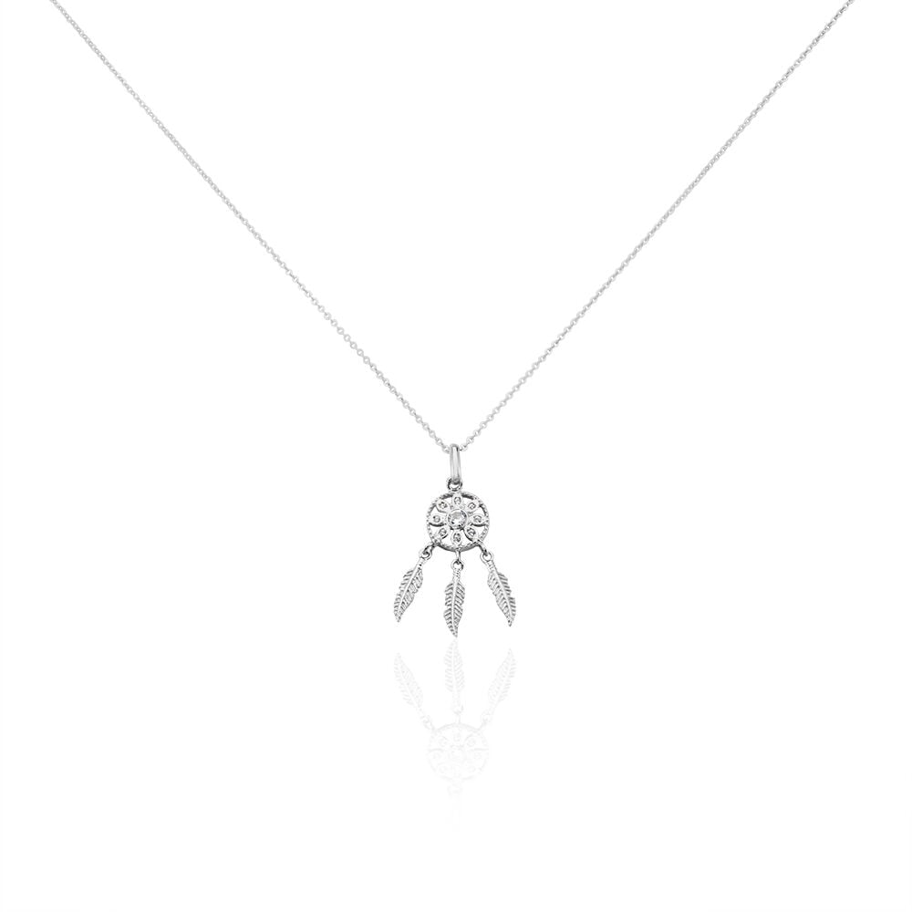 Collier Ioannina Argent Blanc Oxyde De Zirconium - Colliers avec pierres Femme | Marc Orian