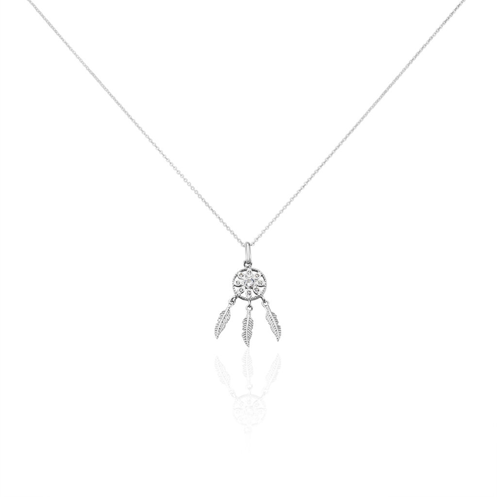 Collier Ioannina Argent Blanc Oxyde De Zirconium - Colliers avec pierres Femme | Marc Orian