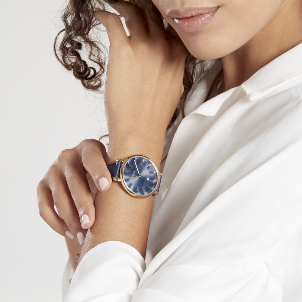 Montre Fossil Jacqueline Bleu - HIMFJQB4950 • Marc Orian | Bijouterie en  ligne