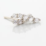 Boucles D'oreilles Puces Dahina Or Blanc Oxyde De Zirconium - Puces Femme | Marc Orian