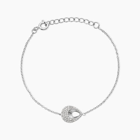 Bracelet Zalia Argent Blanc Oxyde De Zirconium - Bracelets fantaisie Femme | Marc Orian