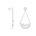 Boucles D'oreilles Pendantes Auxane Acier Blanc - Pendantes Femme | Marc Orian
