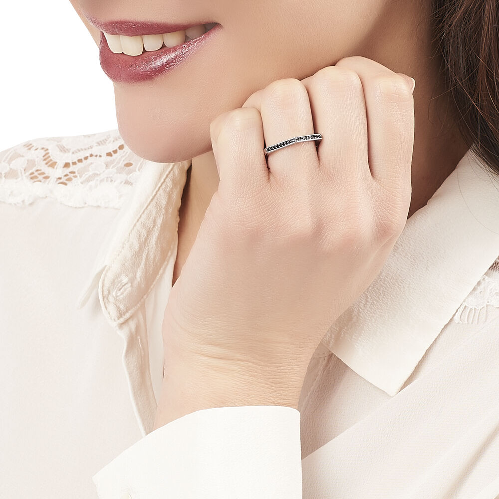 Bague Souhyla Argent Blanc Oxyde De Zirconium - Bagues avec pierre Femme | Marc Orian