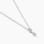 Collier Roseraie Argent Blanc Oxyde De Zirconium - Colliers avec pierres Femme | Marc Orian