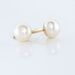 Boucles D'oreilles Puces Kesya Nacres Bouton Or Jaune Perle De Culture - Boucles d'oreilles mariage Femme | Marc Orian
