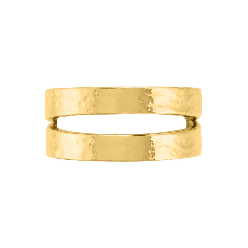 Bague Ruka Acier Jaune - Bagues dorées Femme | Marc Orian