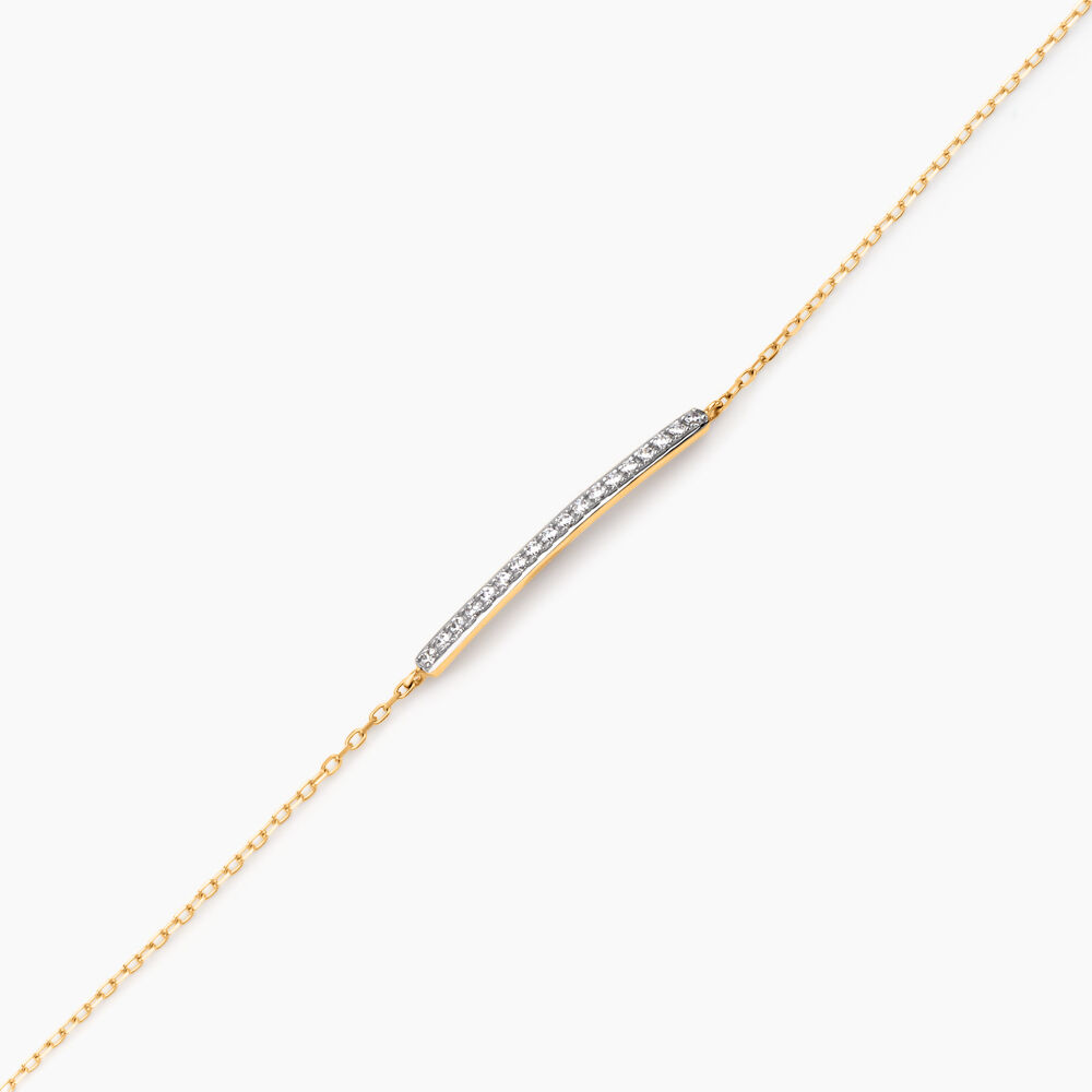 Bracelet Beckah Or Jaune Oxyde De Zirconium - Bracelets chaînes Femme | Marc Orian