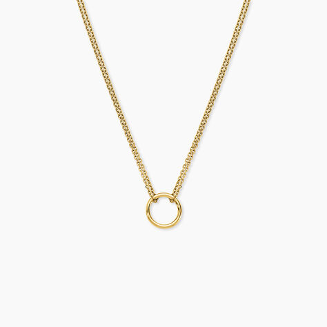 Collier Eva Cercle Ajoure Acier Jaune - Colliers fantaisie Femme | Marc Orian