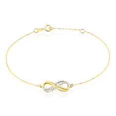 Bracelet Maryeme Infini Diamante Or Bicolore - Bracelets chaînes Femme | Marc Orian