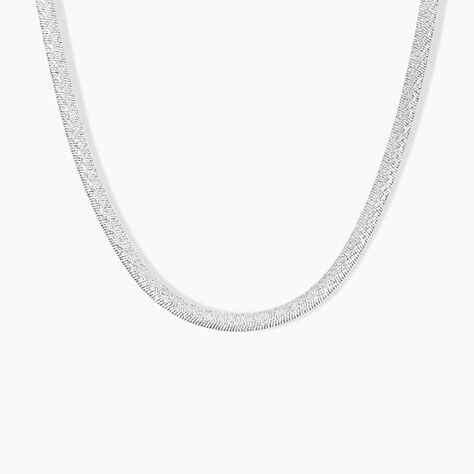 Collier Zoubeida Argent Blanc - Chaines Femme | Marc Orian