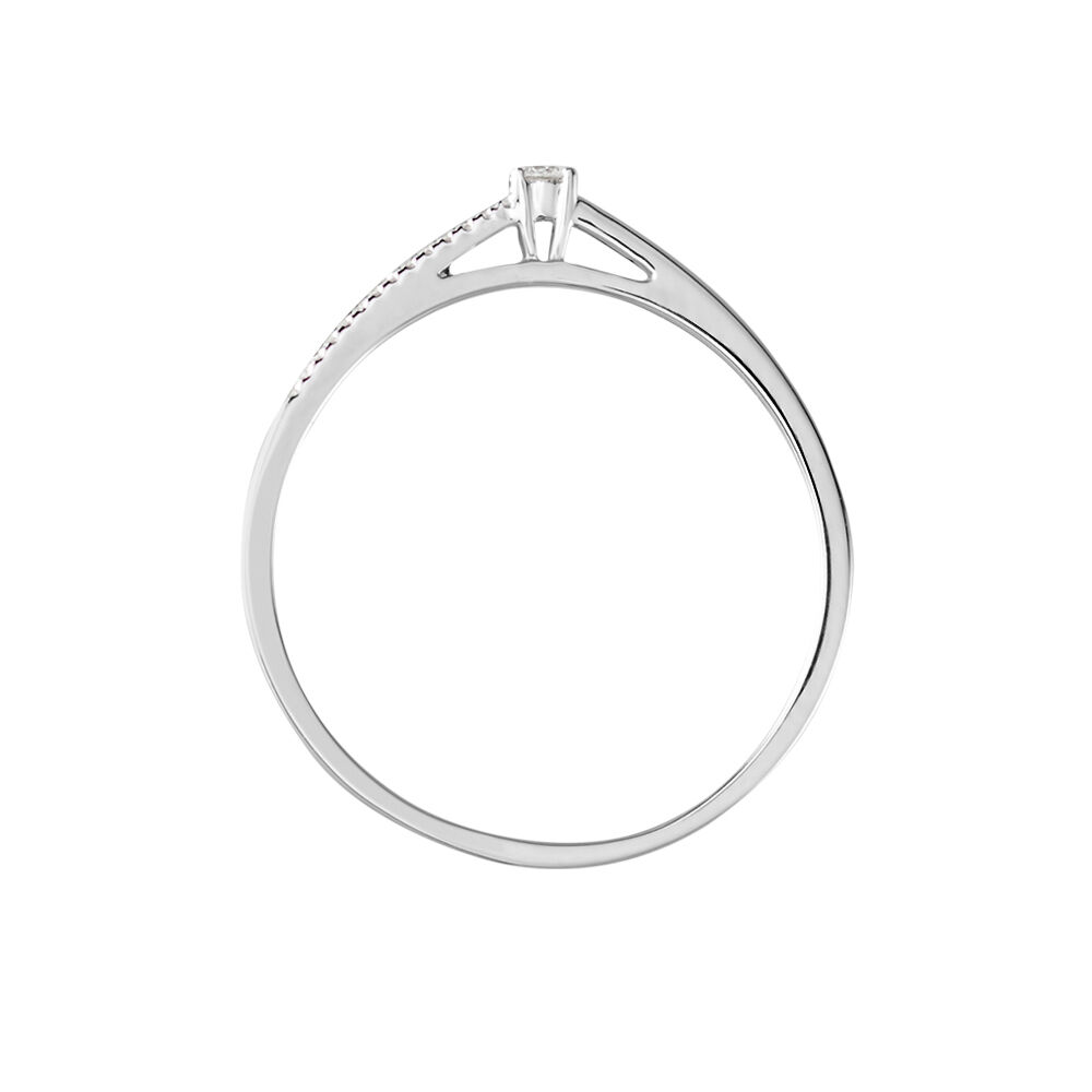 Bague Solitaire Alexandra Or Blanc Diamant - Solitaires Femme | Marc Orian