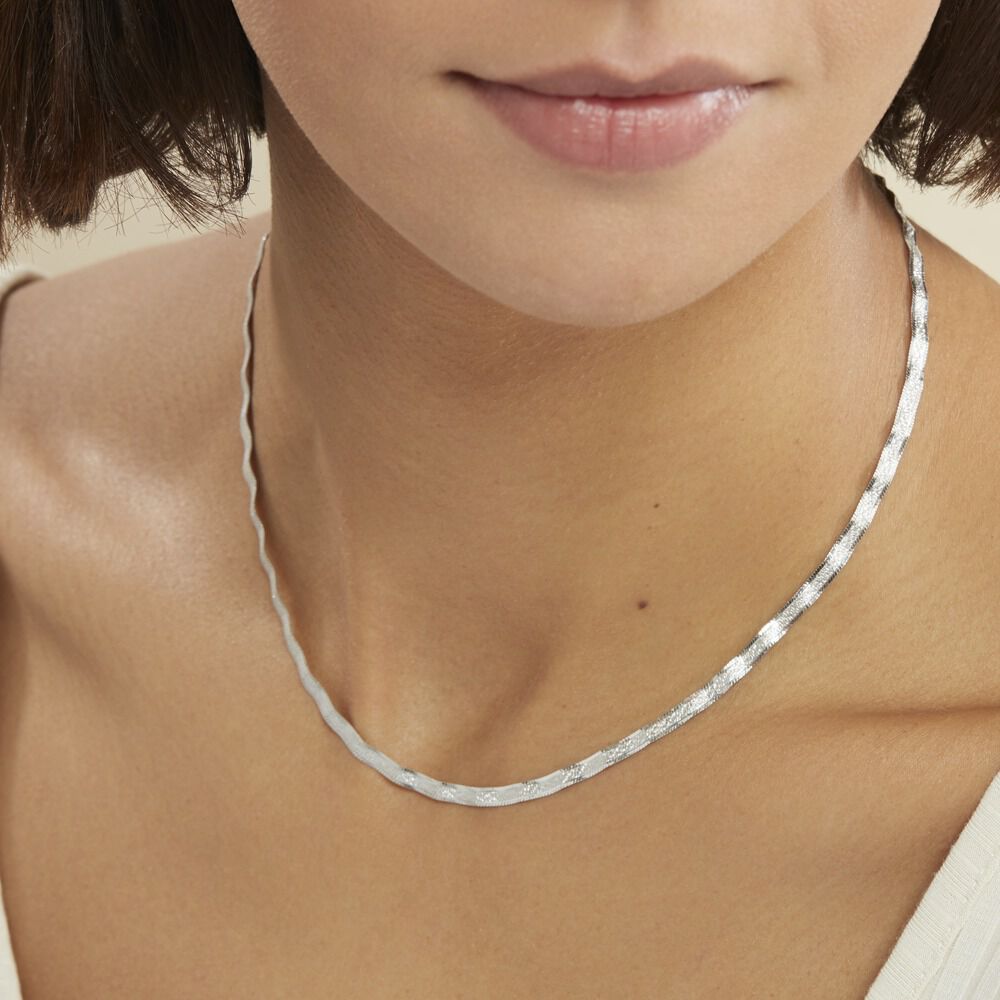 Collier Leonte Argent Blanc - Chaines Femme | Marc Orian