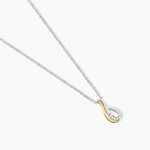 Collier Or Jaune Argent Blanc Oxyde De Zirconium - Colliers avec pierres Femme | Marc Orian