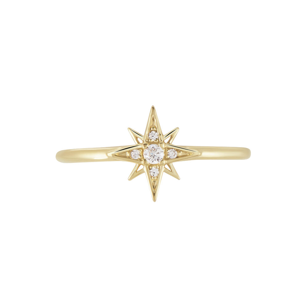 Bague Kazima Plaqué Or Oxyde De Zirconium - Solitaires Femme | Marc Orian