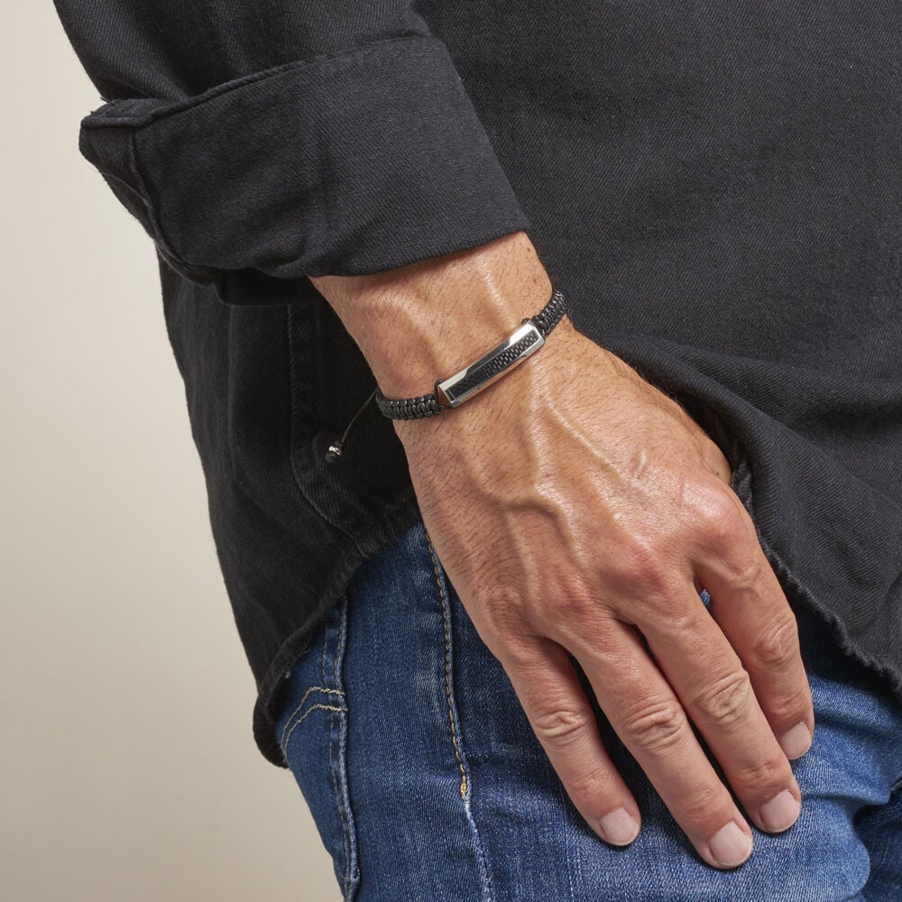 Bracelet Phebus Him Eliasse Acier Blanc - Bracelets cordons Homme | Marc Orian