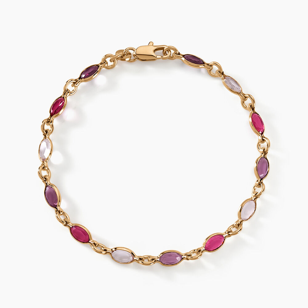 Bracelet Ilvaae Plaqu&eacute; Or Jaune Pierre De Synthese - Bracelets fantaisie Femme | Marc Orian