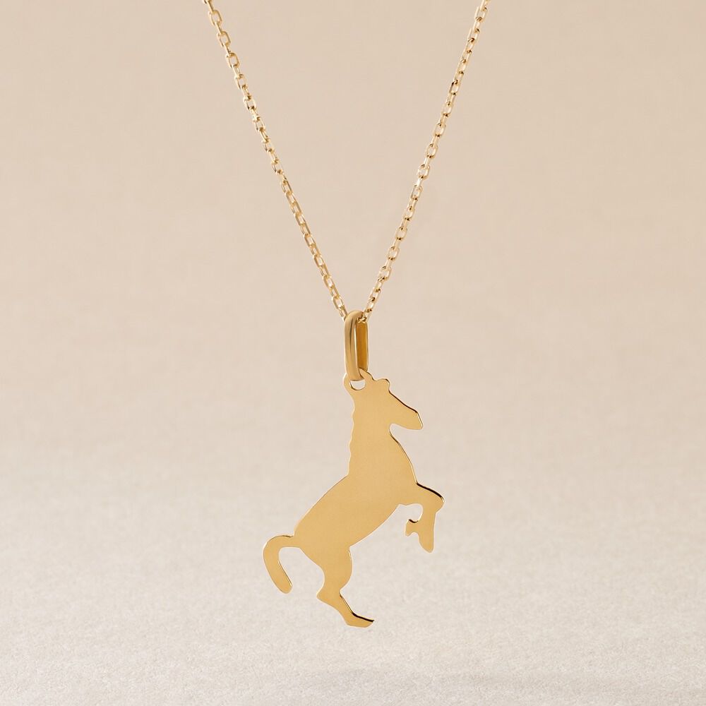 Pendentif Egide Cheval Or Jaune - Pendentifs Famille | Marc Orian