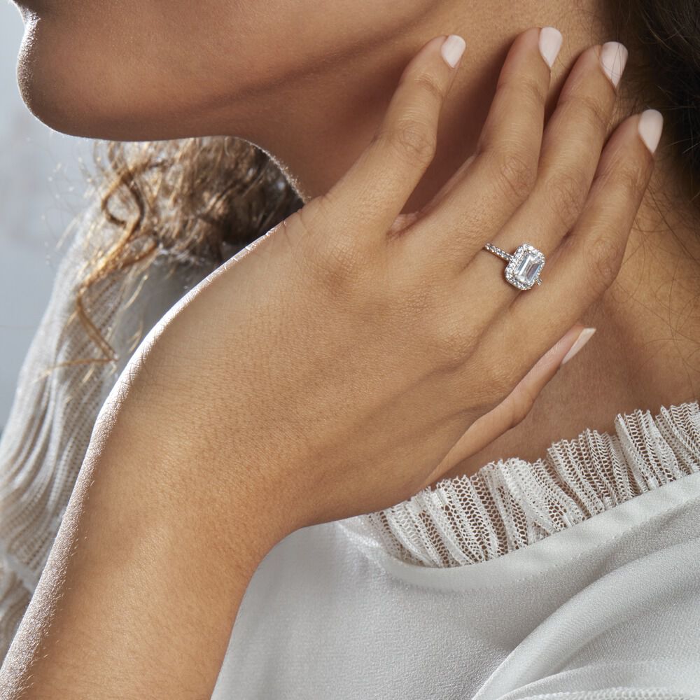 Bague Solitaire Cadmos Argent Blanc Oxyde De Zirconium - Solitaires Femme | Marc Orian