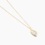 Collier Or Jaune Sagesse Oxydes De Zirconium - Colliers avec pierres Femme | Marc Orian