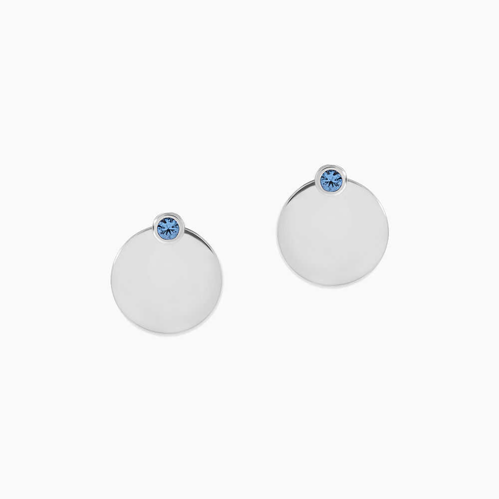 Bijoux D'oreilles Aleksandra Argent Blanc Oxyde De Zirconium - Piercings d'oreilles Femme | Marc Orian