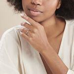 Bague Nazima Or Blanc Diamant - Bagues pierres pr&eacute;cieuses Femme | Marc Orian