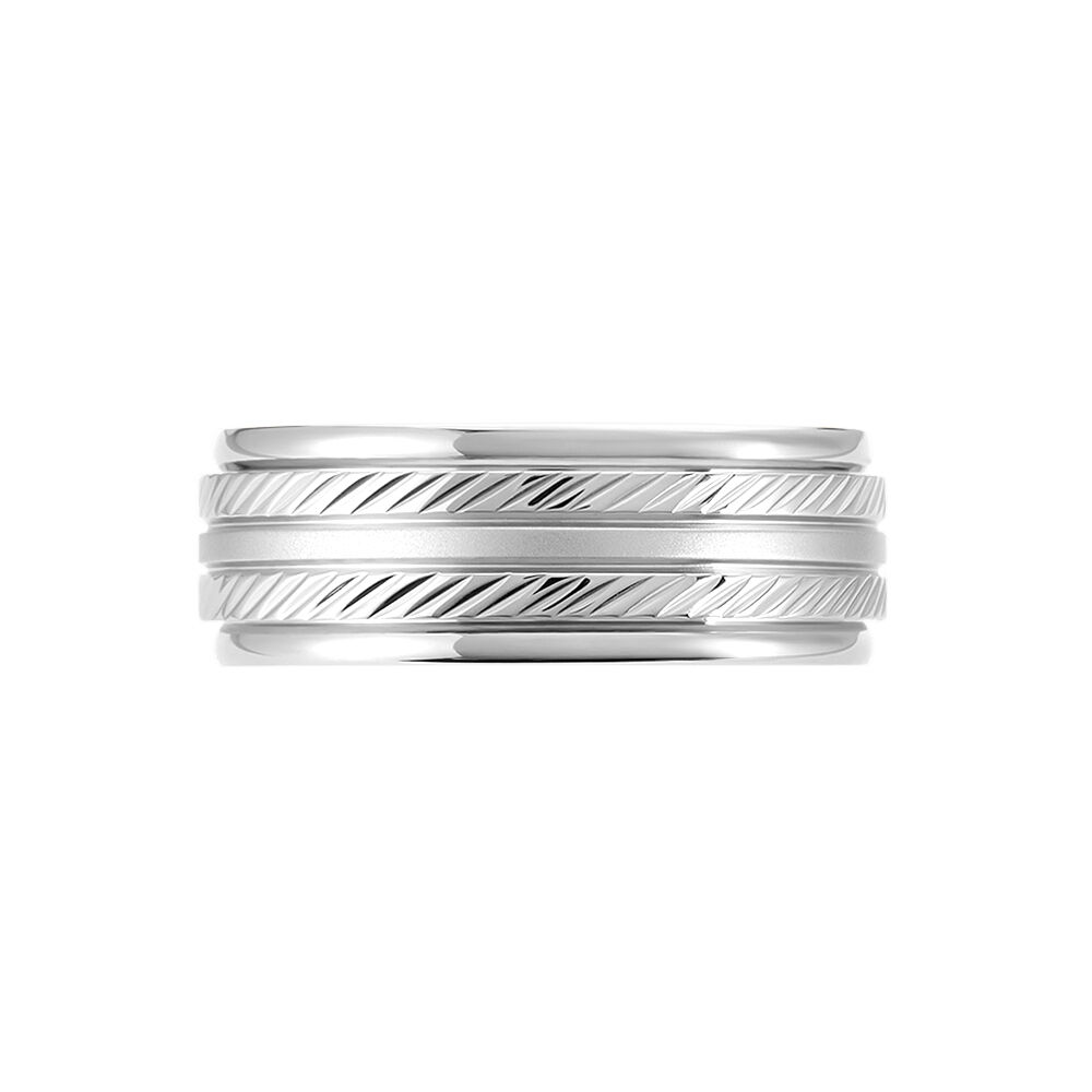 Bague Acier Blanc Jesper - Bijoux fantaisie Homme | Marc Orian