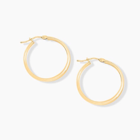 Cr&eacute;oles Shalana Lisses Demi Jonc Or Jaune - Cr&eacute;oles Femme | Marc Orian