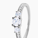 Bague Marie-angelina Argent Blanc Oxyde De Zirconium - Bijoux fantaisie Femme | Marc Orian