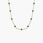 Collier Calliope Plaqu&eacute; Or Dor&eacute; Agate - Colliers avec pierres Femme | Marc Orian