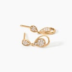 Boucles D'oreilles Pendantes Mahalya Plaqu&eacute; Or Oxyde De Zirconium - Pendantes Femme | Marc Orian