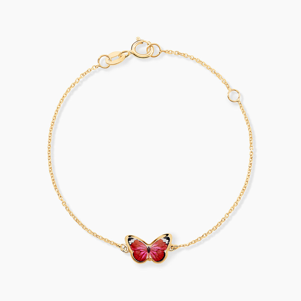 Bracelet Sulivia Papillon Or Jaune - Bracelets chaînes Enfant | Marc Orian