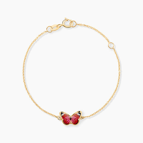 Bracelet Sulivia Papillon Or Jaune - Bracelets chaînes Enfant | Marc Orian