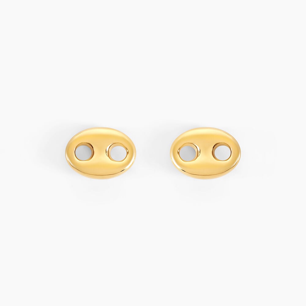 Boucles D'oreilles Puces Phebus Him Acier Doré - Nouveautés Homme | Marc Orian