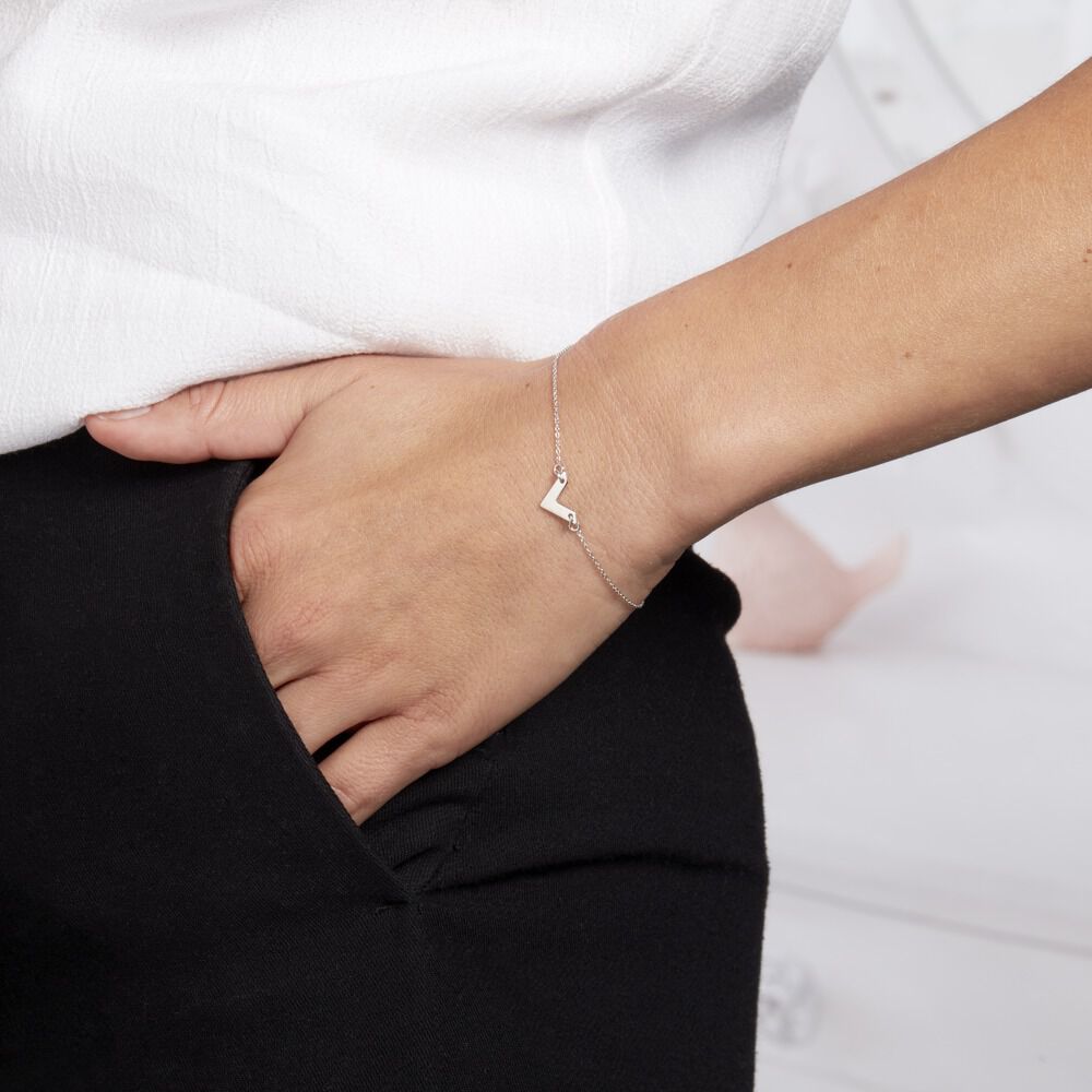 Bracelet Veroniica Argent Blanc - Bracelets chaînes Femme | Marc Orian