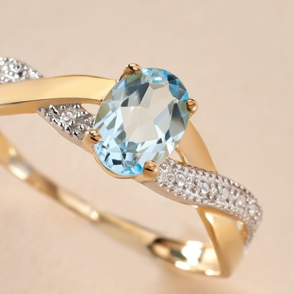 Bague Candice Or Jaune Topaze - Bagues pierres fines Femme | Marc Orian