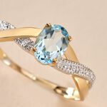 Bague Candice Or Jaune Topaze - Bagues pierres fines Femme | Marc Orian