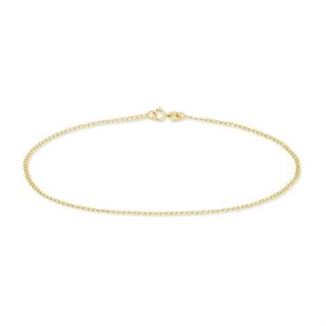 Chaîne De Cheville Maille Gourmette Or Jaune - Chaines de cheville Femme | Marc Orian
