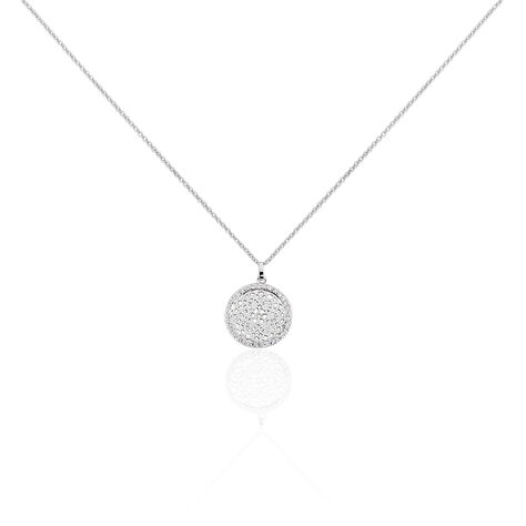 Collier Agnete Argent Blanc Oxyde De Zirconium - Colliers avec pierres Femme | Marc Orian