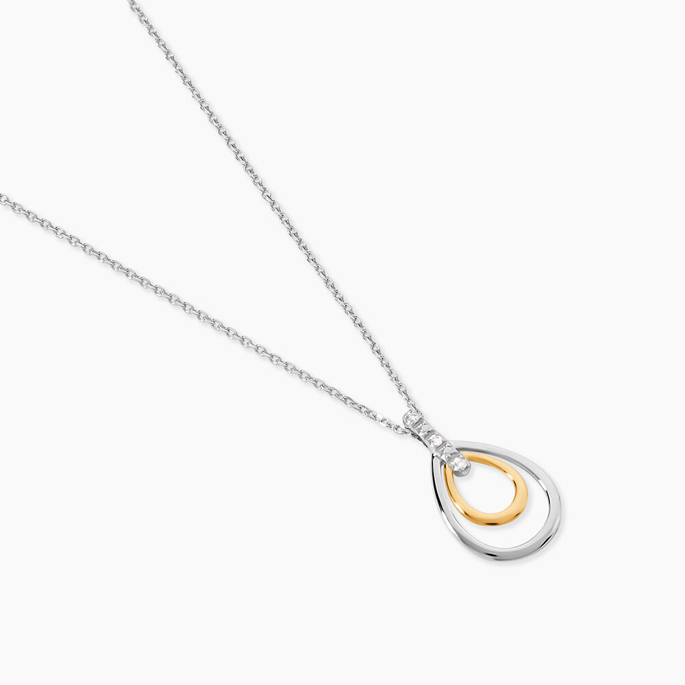 Collier Mariabella Or Bicolore Diamant Blanc - Colliers avec pierres Femme | Marc Orian