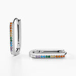 Cr&eacute;oles Lutetia Argent Blanc Oxyde De Zirconium - Cr&eacute;oles Femme | Marc Orian