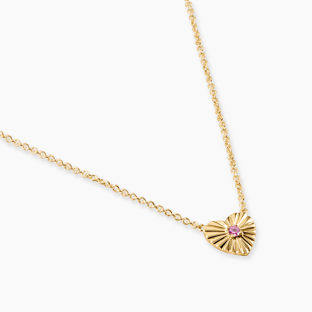 Collier Behruz Argent Dor&eacute; A L'Or 750/1000 Rhodolite - Colliers avec pierres Femme | Marc Orian