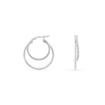 Cr&eacute;oles Argent Blanc Marjorie - Cr&eacute;oles Femme | Marc Orian