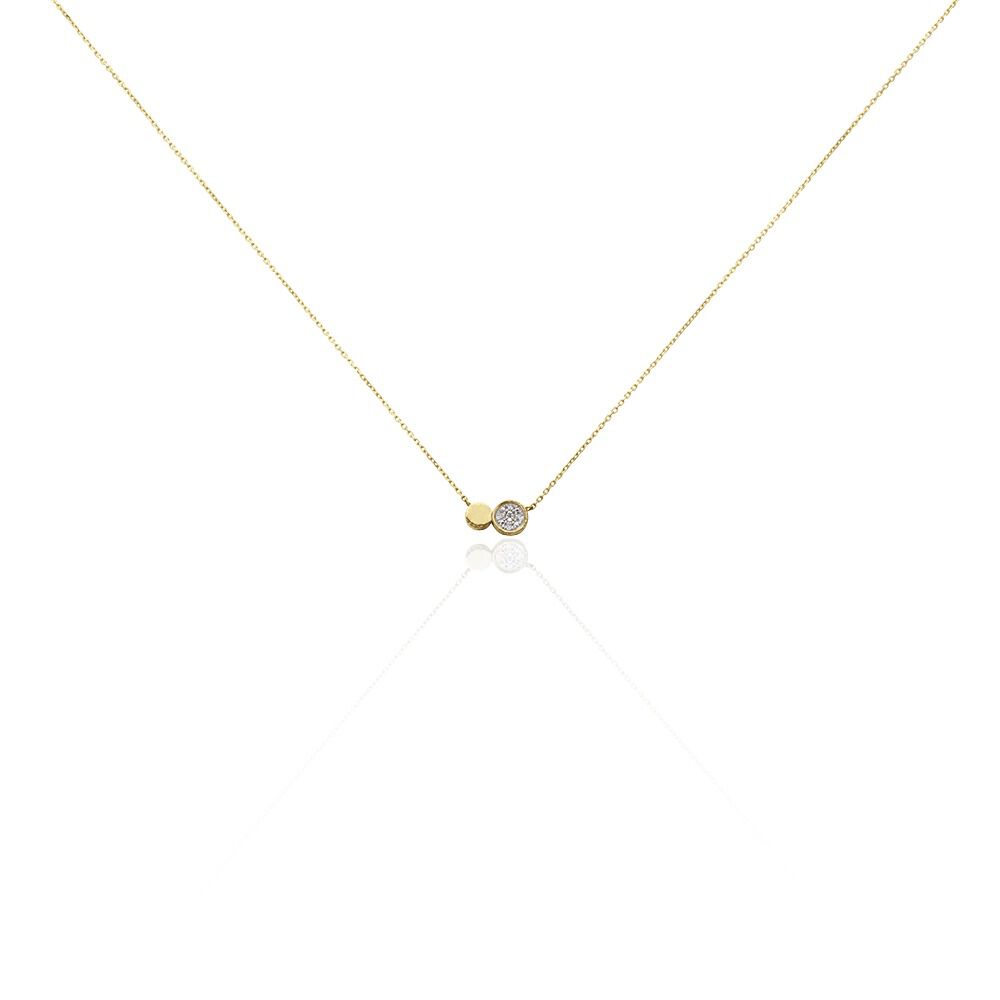 Collier Or Jaune Abijah Diamants - Colliers avec pierres Femme | Marc Orian
