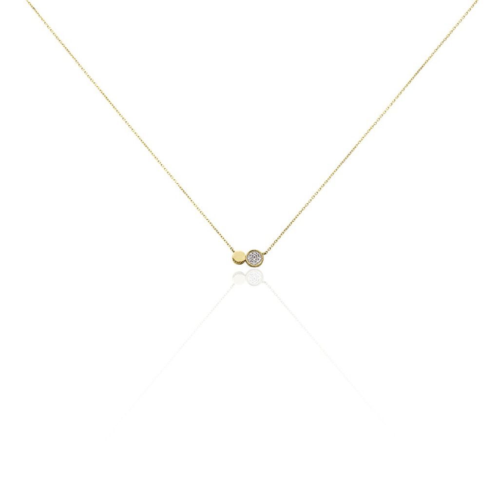 Collier Or Jaune Abijah Diamants - Colliers avec pierres Femme | Marc Orian