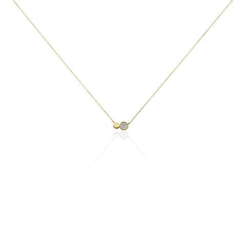 Collier Or Jaune Abijah Diamants - Colliers avec pierres Femme | Marc Orian