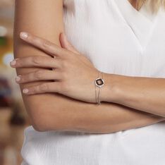Bracelet Ally Argent Blanc Céramique Et Oxyde De Zirconium - Bracelets chaînes Femme | Marc Orian